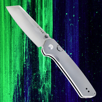 (Dropping 7/20 @12 PM EST) WMK Exclusive Kizer Madrac Folding Knife Titanium Handle Button Liner Lock Satin Elmax Blade Ki3693BSE6