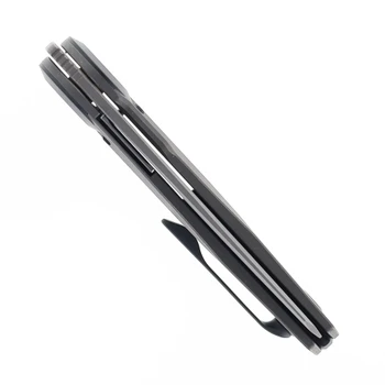 Reate VK-CLU Folding Knife Darkwashed Titanium Handle Darkwashed Elmax Blade