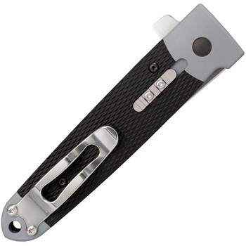 Cold Steel Oyabun Folding Knife Black Griv-Ex/Kray-Ex Handle 4034 Tanto Plain Edge Satin Finish CS26T