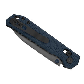 Kizer Begleiter 2.9 Folding Knife Blue Aluminum Handle S35VN Drop Point Plain Edge Matte DLC Ultra Finish Ki3458.2CDA1