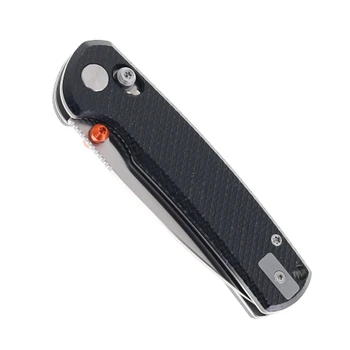 Vixino Knives Rockshark Folding Knife Black Micarta Handle 14c28n Satin Blade X501-M3