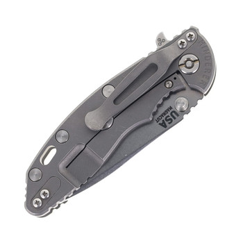 Hinderer Knives XM-18 3.5" Spanto Folding Knife Translucent Green G10 Working Finish Titanium Handle Stonewashed Magnacut Blade