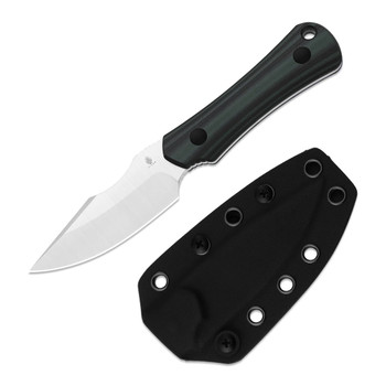 Kizer Bone Fixed Blade Knife Black/Green G10 Handle AEB-L Drop