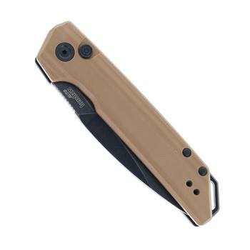 Kershaw Launch Iridium Side Opening Auto Knife Flat Dark Earth G10 Handle Blackwashed Finish CPM MagnaCut Spear Point Blade 7038FDEG