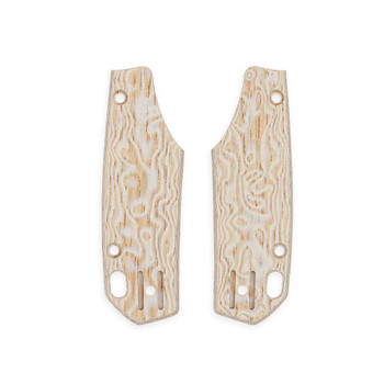 Vosteed Psyop 299 Off White Drift Bamboo Micarta Handle Scales