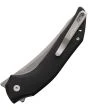 Dreamtech Button Lock Folding Knife Black G10 Handle D2 Upswept Plain Edge Beadblast Finish D3052GB