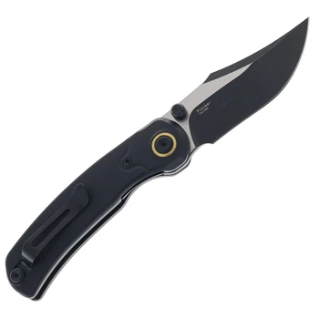 Kizer Pioneer Folding Knife Black G10 Handle Black/Satin 14c28n Blade ZX-FK03-M1