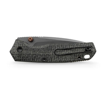 Vosteed Psyop Folding Knife Black Norplex UltreX™ Micarta Handle S35VN Drop Point Plain Edge Stonewash Finish A2230