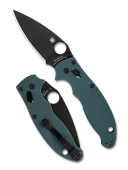 (Collectors Club #23) Spyderco Manix 2 Forest Green G10 Black Cruwear Blade C101GPFGBK2