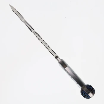 Midgards Lenore Folding Knife 3D Titanium Ball Handle 14C28N Plain Edge Satin Finish MM-LEN-FIX-3D