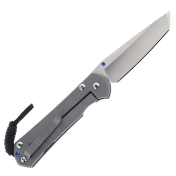 Chris Reeve Large Sebenza 31 Folding Knife Tanto Blade Sandblasted Titanium Magnacut Blade L31-1010