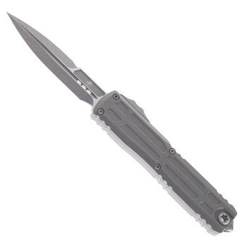 Microtech Ultratech Gen III OTF Automatic Knife Natural Clear Apocalyptic Milled Aluminum Handle ZBP Bayonet M390MK Blade 1120EX-10APNCS