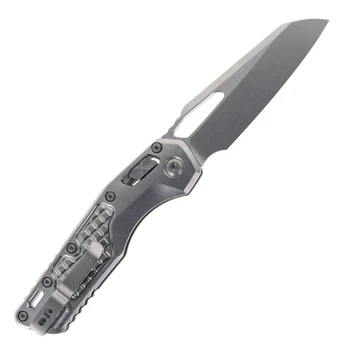 Microtech MSI RAM-LOK Mini Folding Knife Bronze M390MK Blade Frag Marfione Select Antique Green Aluminum Handle with Bronze Accent 210M-13FRMS2