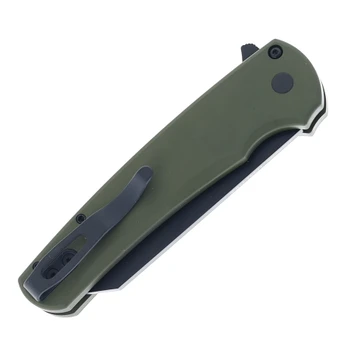 Pro-Tech Malibu Folding Knife Green Aluminum Handle DLC Black MagnaCut Reverse Tanto Blade 5403-Green