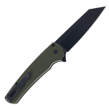 Pro-Tech Malibu Folding Knife Green Aluminum Handle DLC Black MagnaCut Reverse Tanto Blade 5403-Green