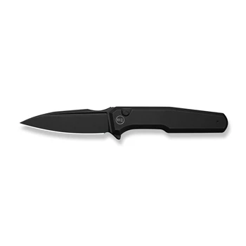 (Pre-order Ships 5-27) WE Dressytak Folding Knife Black Titanium Handle M390 Plain Edge Black Stonewash Finish WE25059-1