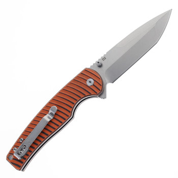 Klaken Folding Knife Orange G10 Handle D2 Plain Edge Satin Finish J392-Riftline-Sat-ORG