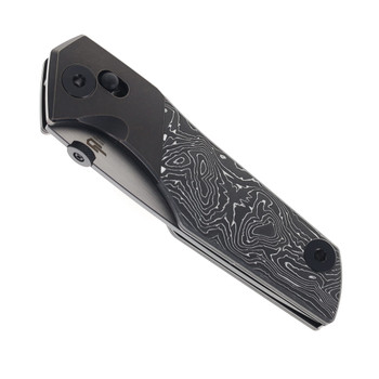 Bestech Cetus Folding Knife Black/Bronze Titanium Carbon Fiber Handle M390 Plain Edge BT2304C