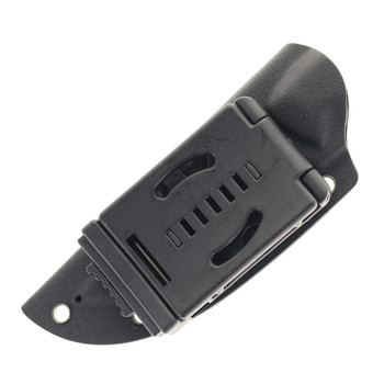 Klaken Fixed Blade Knife Carbon Fiber/G10 Handle D2 Plain Edge Black Stonewash Finish Z012-DUSKHORN