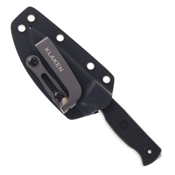 Klaken Fixed Blade Knife Black G10 Handle 14C28N Plain Edge Black Stonewash Finish Z067-CITADEL-BLK-BLK