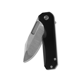 Ameight Miguron Preyert II Folding Knife Black Titanium Handle M390 Hand Rubbed Satin Finish AME006WBK II