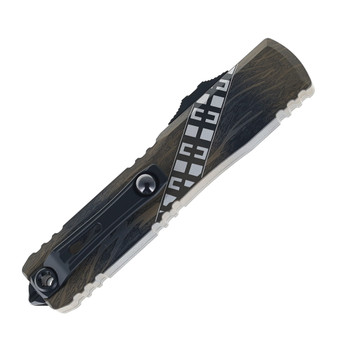 Microtech Ultratech Gen IV OTF Automatic Knife Wookie Signature Series Aluminum Handle M390MK Blade 11234-1WK