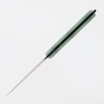 Klaken Fixed Blade Knife Jade G10 Handle 14C28N Plain Edge Black Stonewash Finish Z069-Apex-Jade