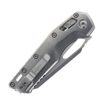 Microtech MSI Ram-Lok Folding Knife Stonewash Marfione Titanium Stonewash Purple Backspacer M390MK Blade 210-10MS3