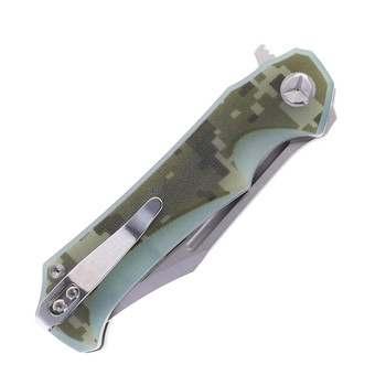 TwoSun Folding Knife Camo G10 Handle D2 Plain Edge TS222-D2-Camo