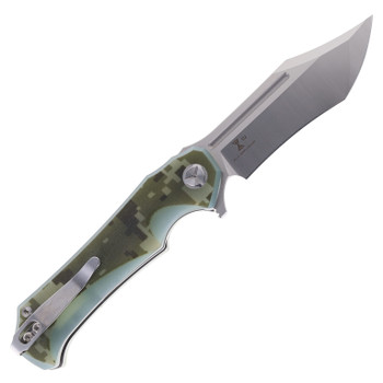 TwoSun Folding Knife Camo G10 Handle D2 Plain Edge TS222-D2-Camo