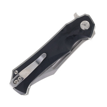 TwoSun Folding Knife Black G10 Handle D2 Plain Edge TS222-D2-Black