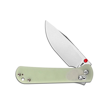 CJRB Bolt Folding Knife Glow in the Dark G10 Handle AR-RPM9 Drop Point Plain Edge Stonewash Finish J1960-GD