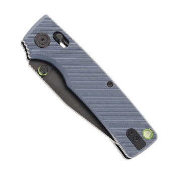Vosteed Porcupine ModSwap Folding Knife Blue G10 Handle 154CM Clip Point Plain Edge Black Stonewash Finish A3102