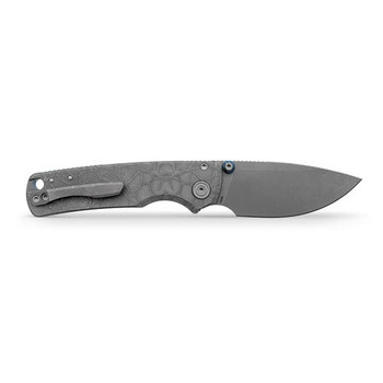 Vosteed Porcupine TiSlim Folding Knife Acid Wash Gray Titanium Handle S90V Acid Wash/Stonewash Finish A4805