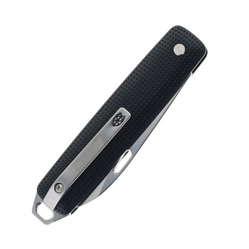 James Brand The Ellis Folding Knife Black Aluminum Handle VG-10 Drop Point Plain Edge KN131264-00