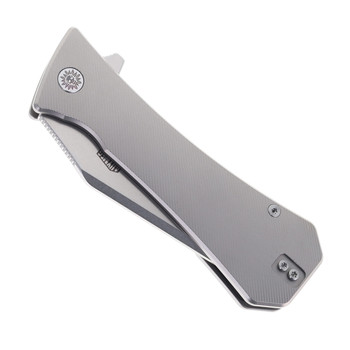 (Dropping 5/22  @12PM PST) Auxiliary Manufacturing Coffin XL Tanto Folding Knife Titanium handle M390 Blade
