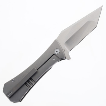 (Dropping 5/22  @12PM PST) Auxiliary Manufacturing Coffin XL Tanto Folding Knife Titanium handle M390 Blade