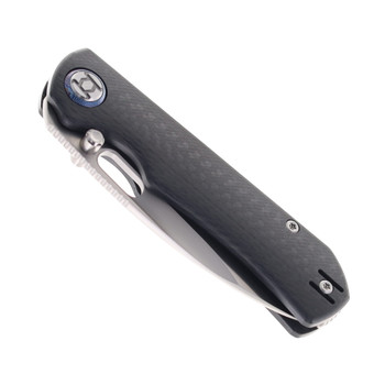 Kunwu Compact Verta Excalibur Folding Knife Carbon Fiber Handle Satin Elmax Blade B709C-CF2A