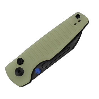 Kizer Parakeet Folding Knife GID G10 Handle Nitro-V Plain Edge Black PVD Finish V2706A7