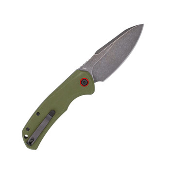 Cobratec Vanguard Push Button Opening Automatic Knife OD Green G10 Handle D2 Blackwashed Blade CTVGDODG