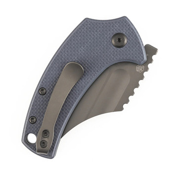 Kansept Wasp Folding Knife Light Gray G10 Handle 154CM Modified Sheepsfoot Plain Edge T2144F1