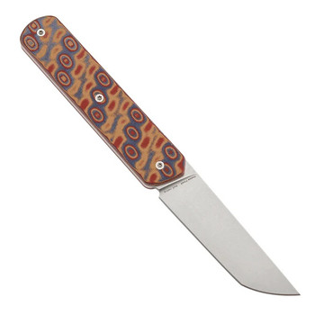 Tenable Foosa Fixed Blade Knife Vortex Micarta Handle D2 Tanto Plain Edge Stonewash Finish G2020A2