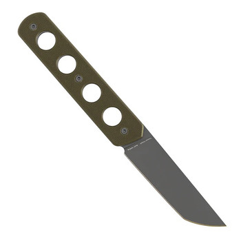 Tenable Foosa Fixed Blade Knife Olive Green G10 Handle D2 Tanto Plain Edge Gray Finish G2020A4