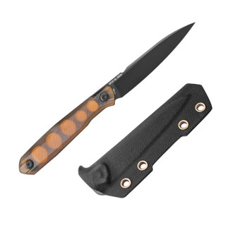 Real Steel G5 Fixed Blade Knife Ultem Handle Nitro-V Plain Edge Black Finish 3770UM