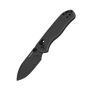 (Open Box) Kizer Drop Bear 2 Folding Knife Gray Aluminum Handle Nitro-V Drop Point Plain Gray Blade V3619.2KD2