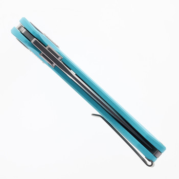 Meteor Knives Reaper Folding Knife Blue G10 Handle 4.3" XW-42 Blade LX06C