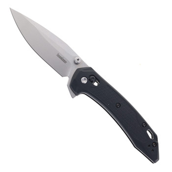 Kershaw Bonneville Folding Knife Black GFN Handle 14C28N Modified Clip Point Plain Edge Stonewash Finish 6000