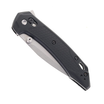 Kershaw Bonneville Folding Knife Black GFN Handle 14C28N Modified Clip Point Plain Edge Stonewash Finish 6000