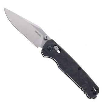 Kershaw Bel Air Folding Knife Black Carbon Fiber Handle Magnacut Plain Edge 6106CF