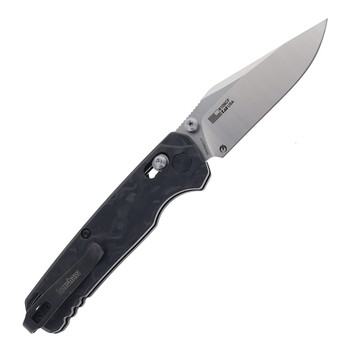 Kershaw Bel Air Folding Knife Black Carbon Fiber Handle Magnacut Plain Edge 6106CF